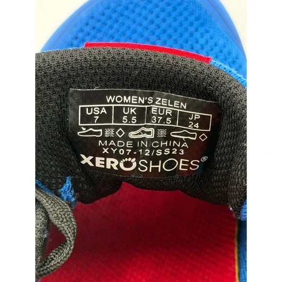 Xero Shoes Zelen Womens 7 Blue Minimalist Road Running Shoes XY07-12/SS23 - Picture 2 of 8
